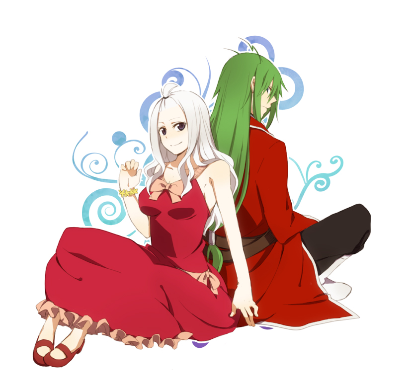 mirajane strauss and fried justine (fairy tail) drawn by leghorn