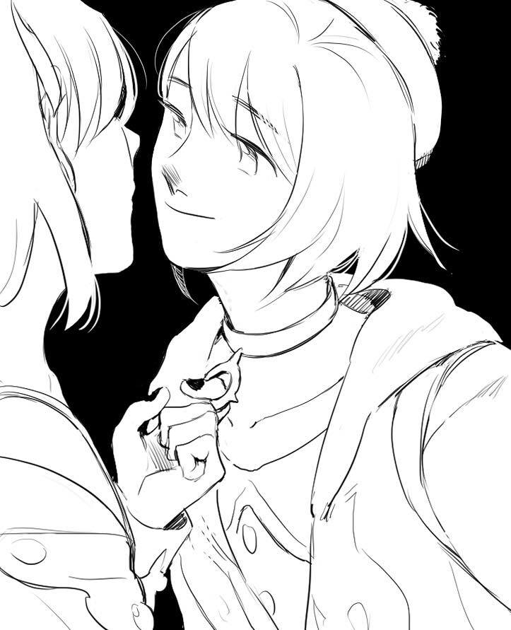 marnie and gloria (pokemon and 1 more) drawn by 13degree