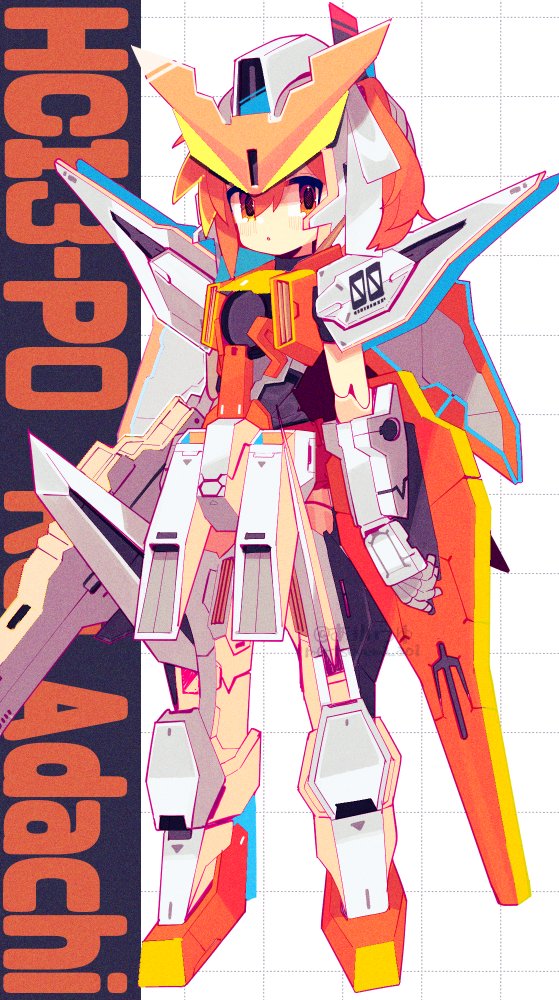 adachi rei and gundam kyrios (gundam and 3 more) drawn by aoi_tsuyu
