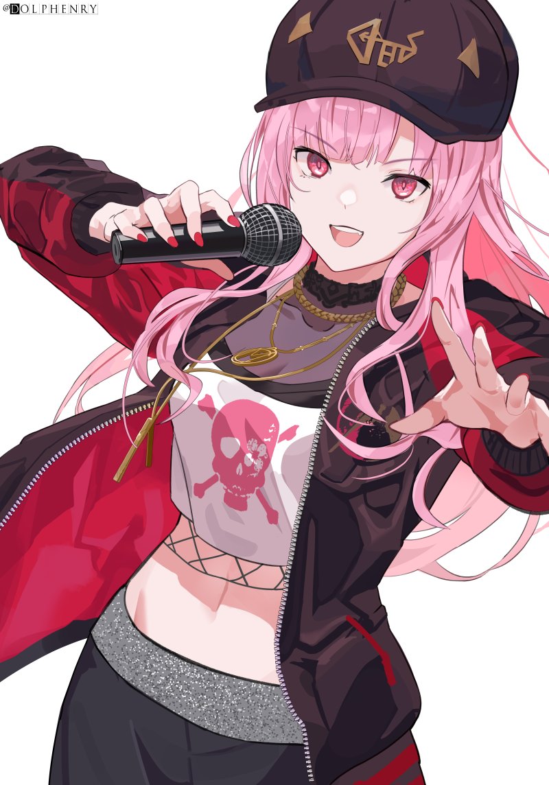 mori calliope (hololive and 1 more) drawn by dolphenry