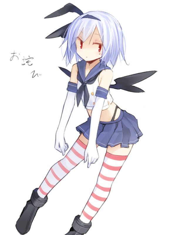 remilia scarlet and shimakaze (touhou and 1 more) drawn by kazeharu