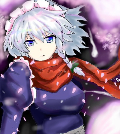 izayoi sakuya (touhou and 1 more) drawn by theon_(te2eo)