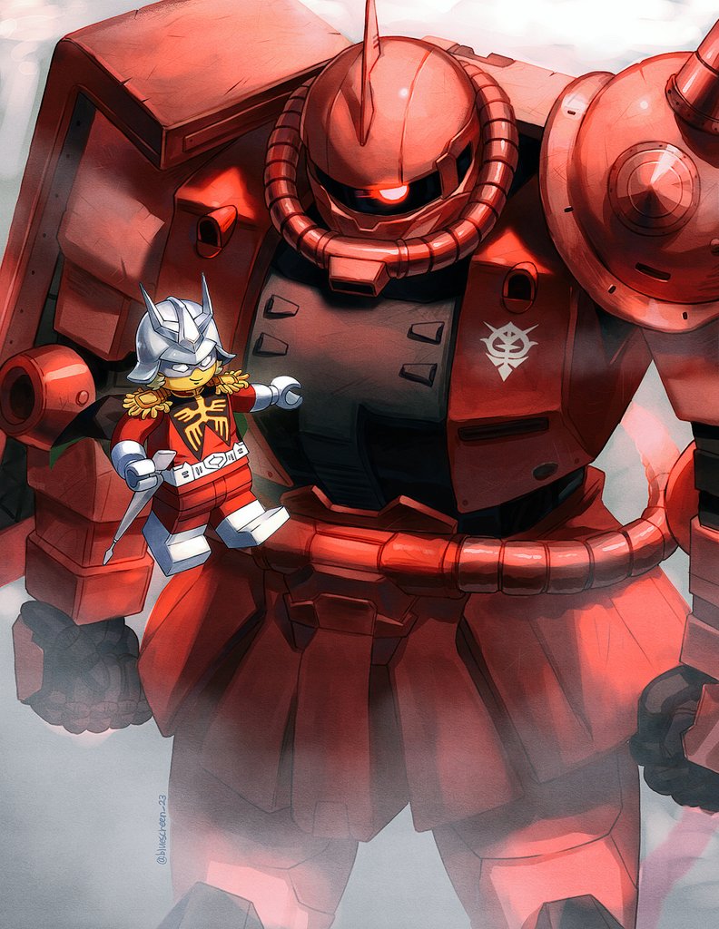 char aznable and zaku ii s char custom (gundam and 2 more) drawn by bluescreen_23