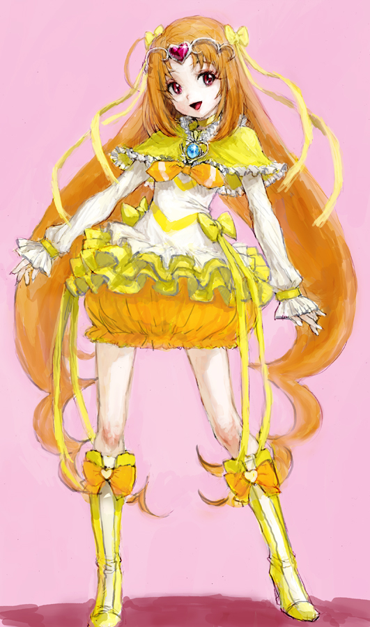 shirabe ako and cure muse (precure and 1 more) drawn by ponsuke_(pon00000)