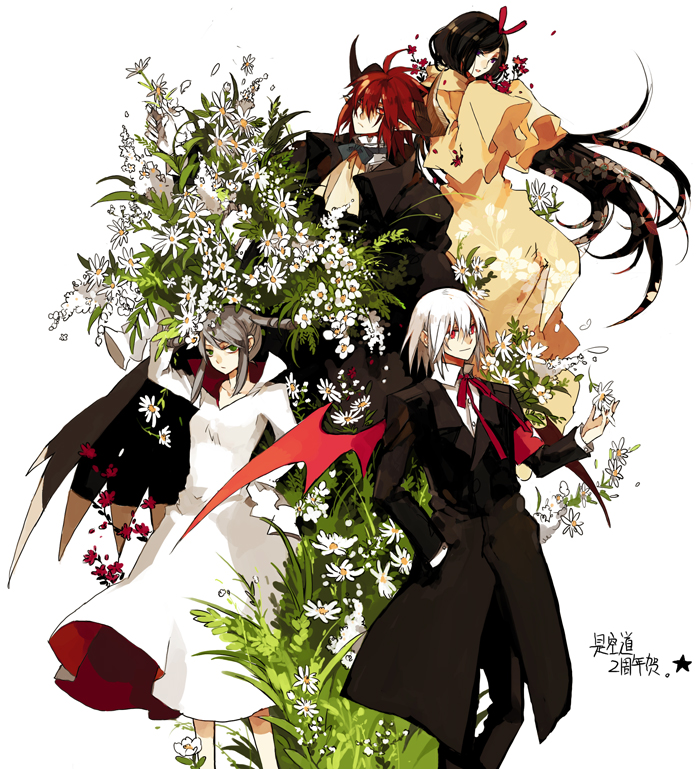 yuli, ophelia, roki, and wilhelm (bemani and 1 more) drawn by starshadowmagician