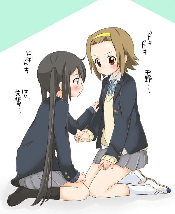 nakano azusa and tainaka ritsu (k-on!) drawn by maka_(hyougenbu)