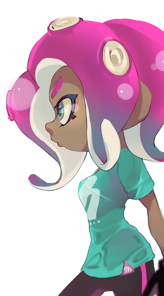 octoling player character and octoling girl (splatoon) drawn by koike3582