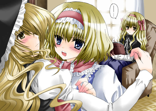 kirisame marisa and alice margatroid (touhou) drawn by nanase_nao