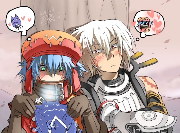 haseo, azure kite, and chim chim (.hack// and 1 more) drawn by mugenegg