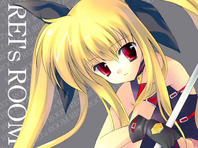 fate testarossa and bardiche (lyrical nanoha and 1 more) drawn by rei_(rei's_room)