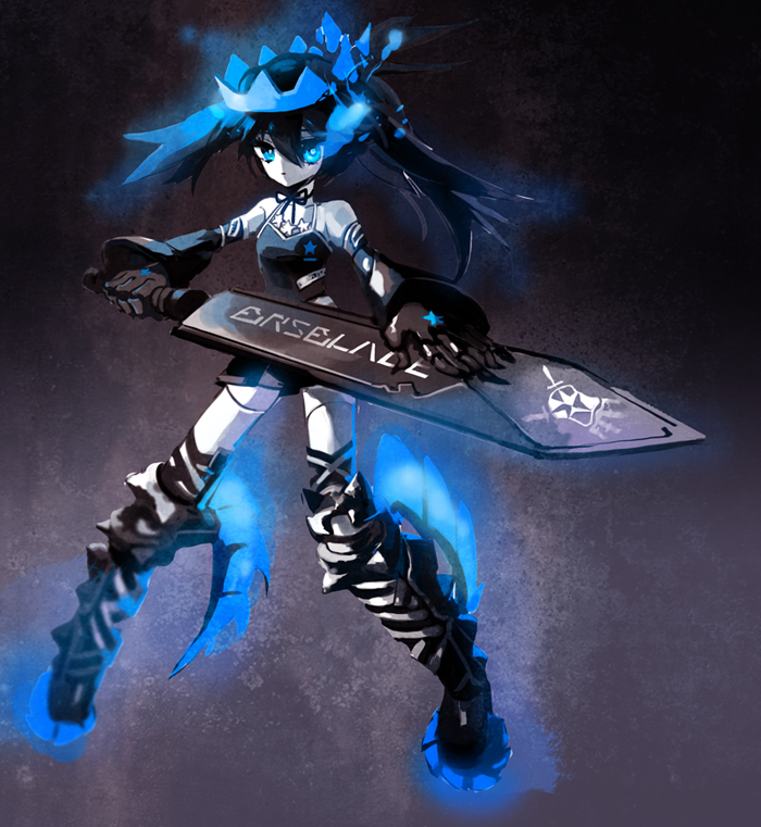 black rock shooter and black rock shooter beast (black rock shooter) drawn by platina77