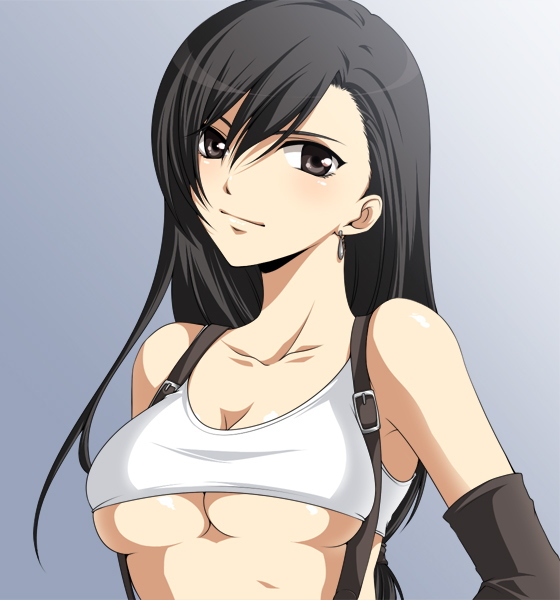 tifa lockhart (final fantasy and 1 more) drawn by jyuru