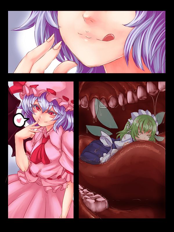 remilia scarlet and fairy maid (touhou) drawn by utopia_(utopiavl)