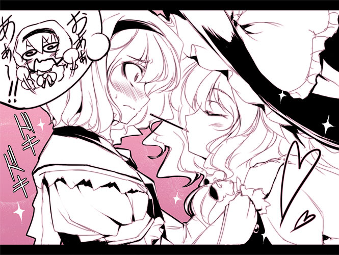 kirisame marisa and alice margatroid (touhou) drawn by touya_(the-moon)