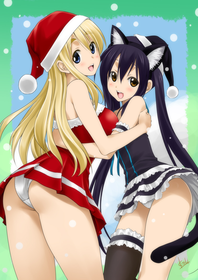 nakano azusa and kotobuki tsumugi (k-on!) drawn by mitarashi_kousei
