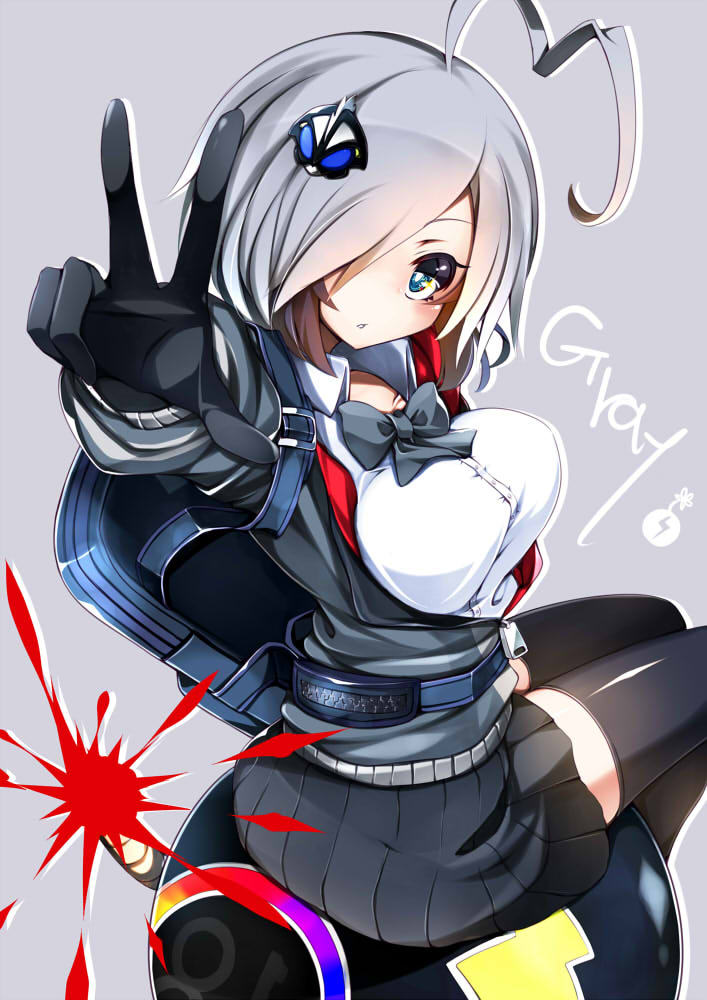 gray and max (bombergirl and 1 more) drawn by omochishiki