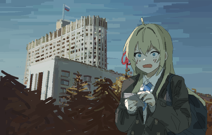 alisa mikhailovna kujou (tokidoki bosotto roshia-go de dereru tonari no alya-san) drawn by prasetyoadii22