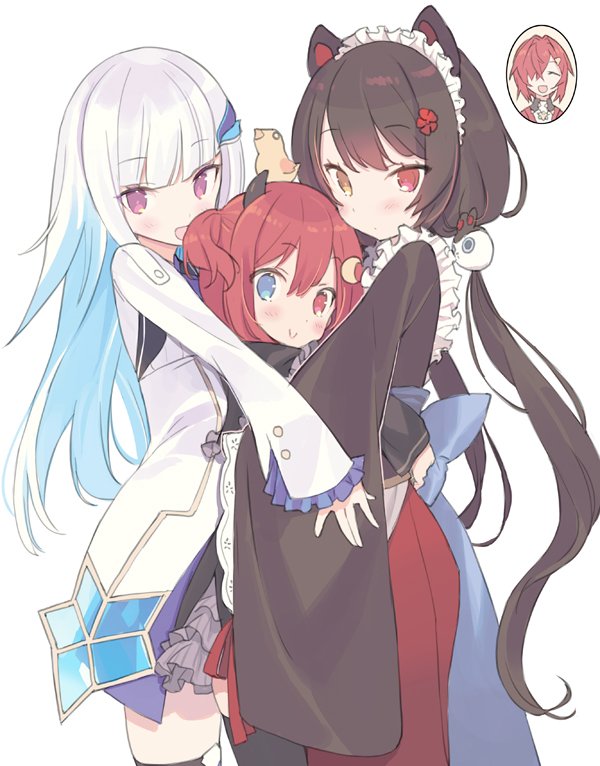 lize helesta, ange katrina, inui toko, sebastian piyodore, and yuzuki roa (nijisanji) drawn by blade_(galaxist)