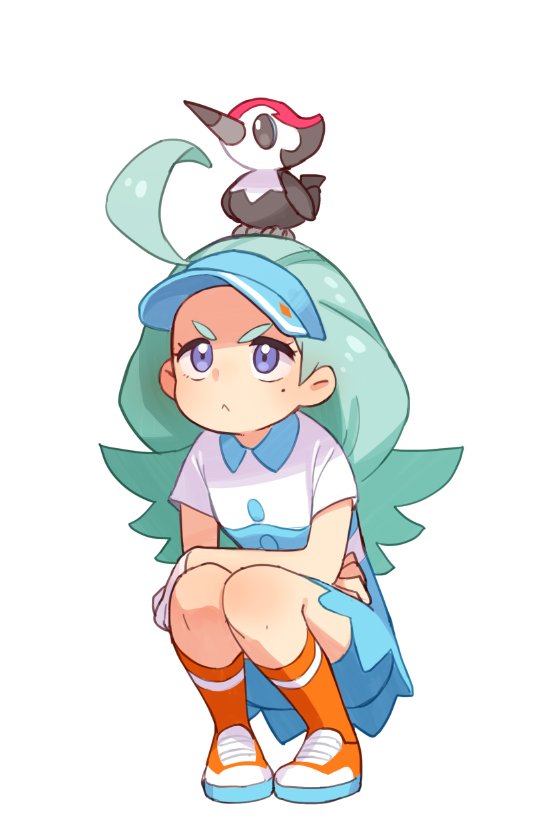 kahili and pikipek (pokemon and 1 more) drawn by ebi_(ab_cde)