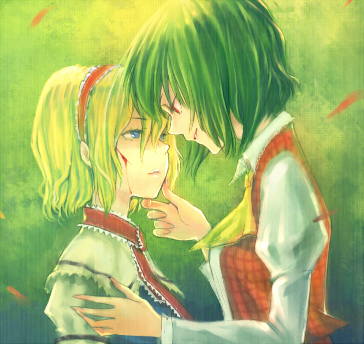 alice margatroid and kazami yuuka (touhou) drawn by kieta