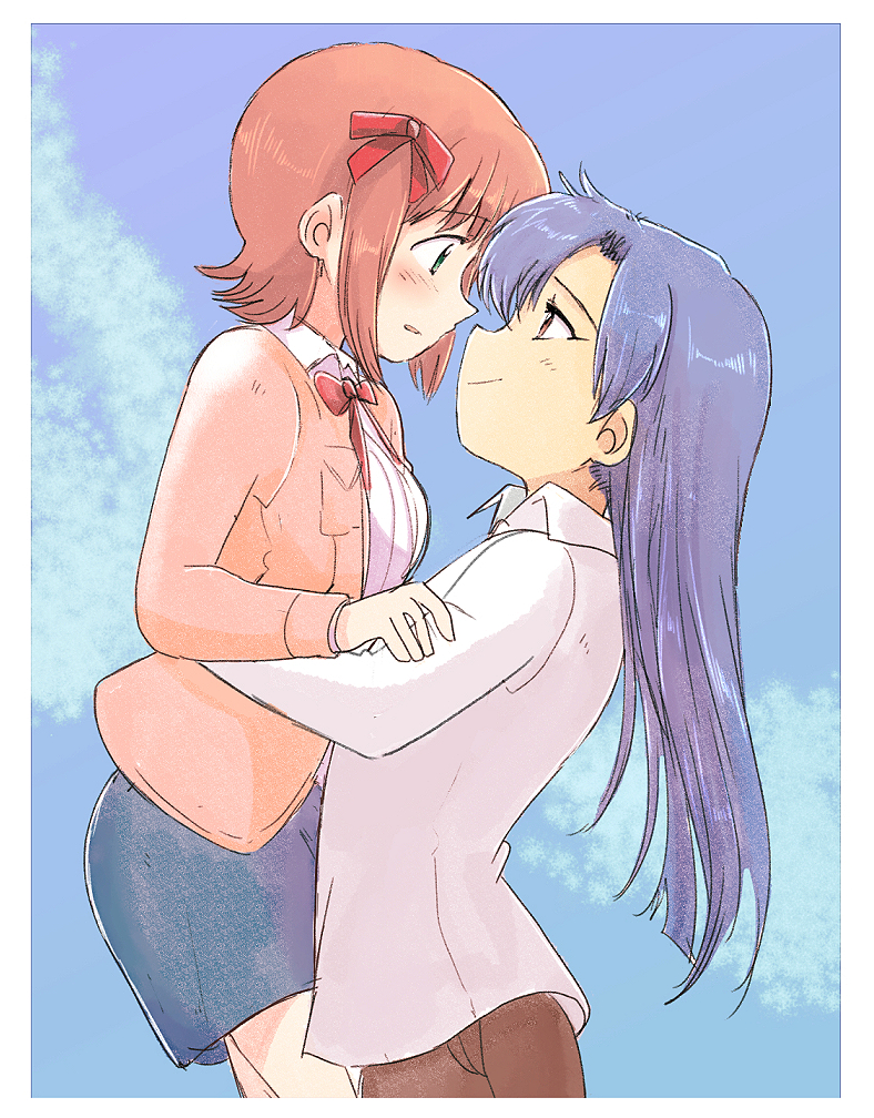 kisaragi chihaya and amami haruka (idolmaster and 1 more) drawn by tsubobot