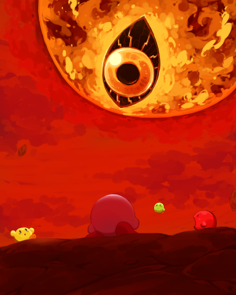 kirby and dark mind (kirby and 1 more) drawn by orusuta961
