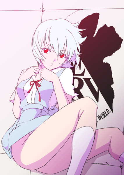 ayanami rei (neon genesis evangelion) drawn by guntank_(guriko)