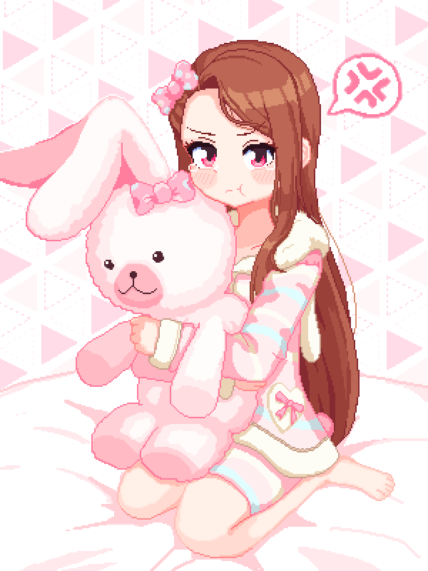 minase iori and usa-chan (idolmaster and 2 more) drawn by hotshosho