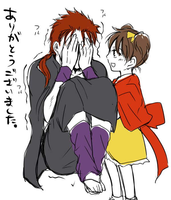 choko and tosh (arc the lad and 1 more) drawn by kotakedake_eka