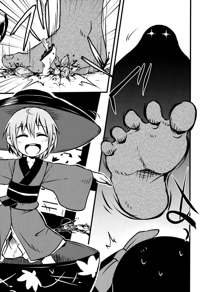 komeiji koishi and sukuna shinmyoumaru (touhou) drawn by hrsk_(kihyahya)