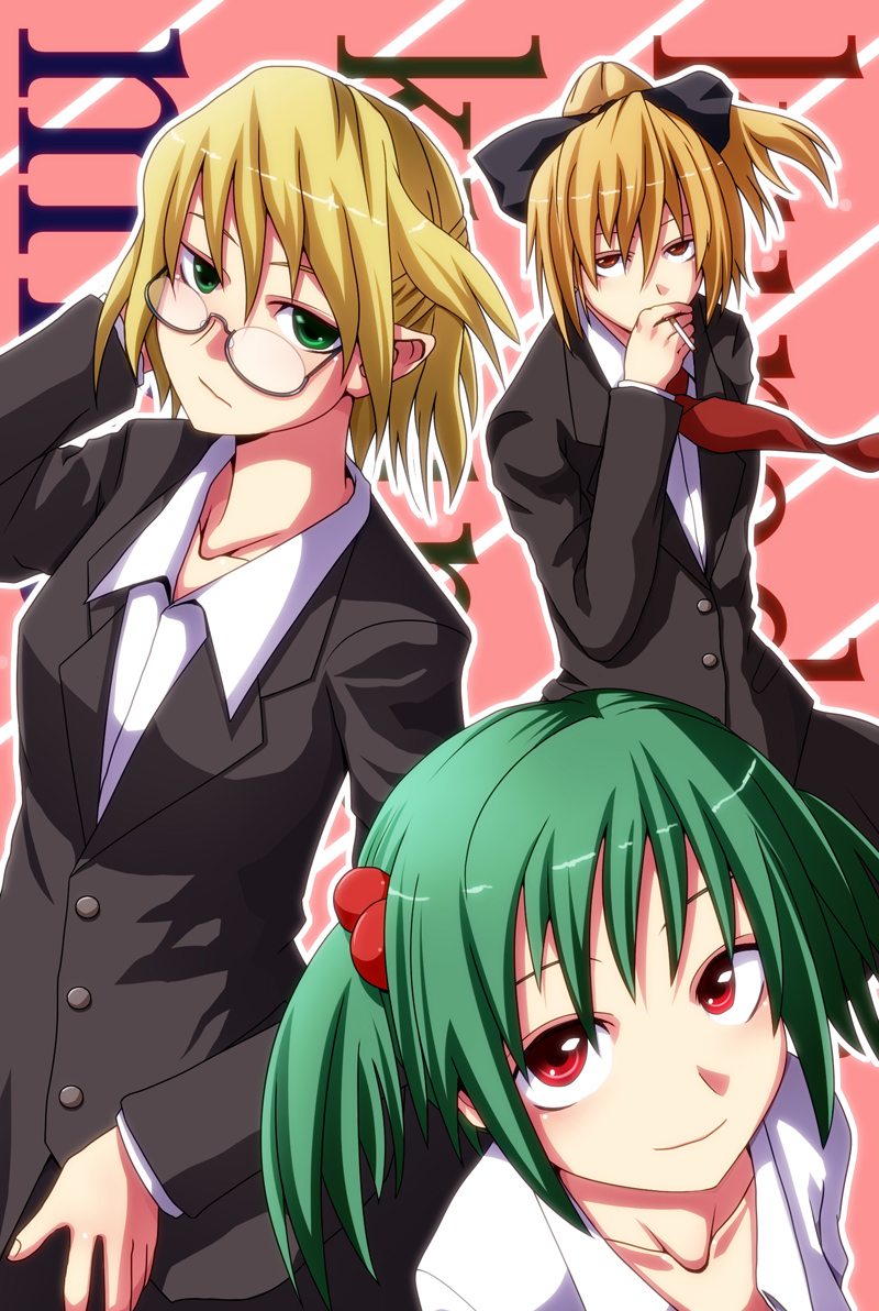 mizuhashi parsee, kurodani yamame, and kisume (touhou) drawn by neko_zukin