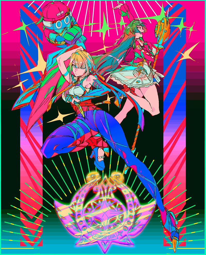 evelyn chevalier, astra yao, and snap (zenless zone zero) drawn by mizu_cx