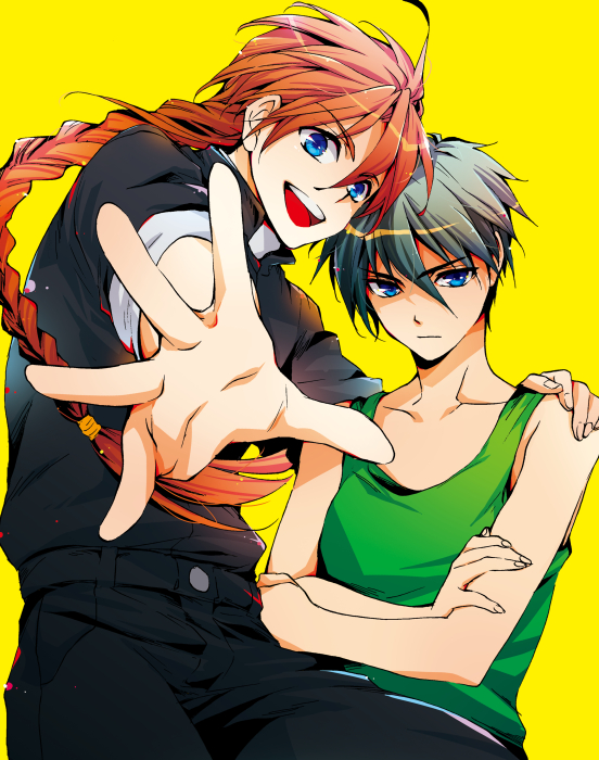 heero yuy and duo maxwell (gundam and 1 more) drawn by yakan_(kusogaki_teikoku)