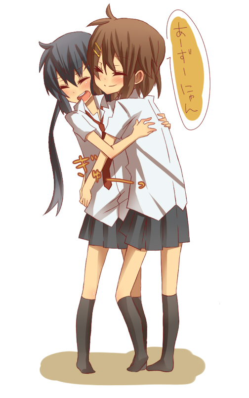 nakano azusa and hirasawa yui (k-on!) drawn by aul