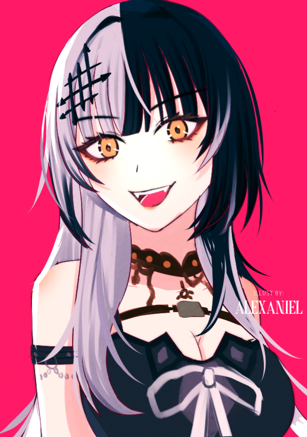 shiori novella (hololive and 1 more) drawn by alexaniel