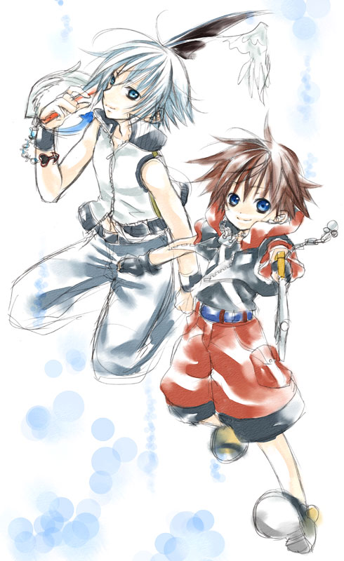 sora and riku (kingdom hearts) drawn by suzuki_oxox