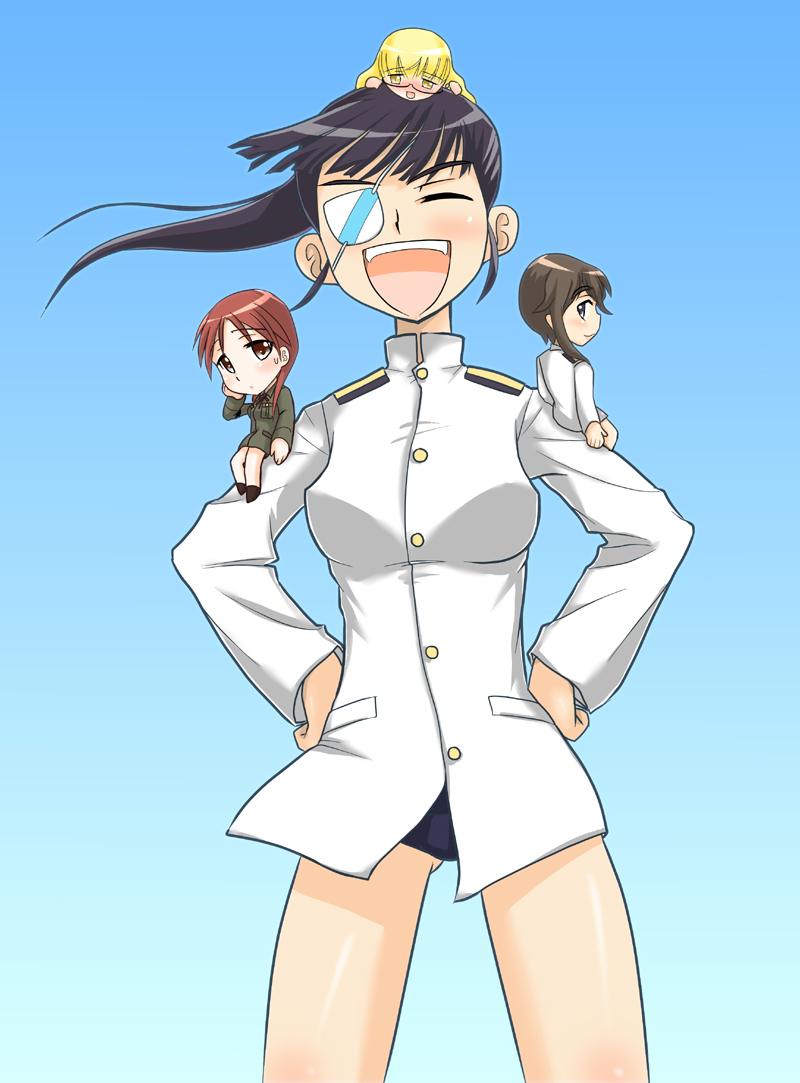 perrine h. clostermann, sakamoto mio, minna-dietlinde wilcke, and takei junko (world witches series and 2 more) drawn by vt_(ytoh02)