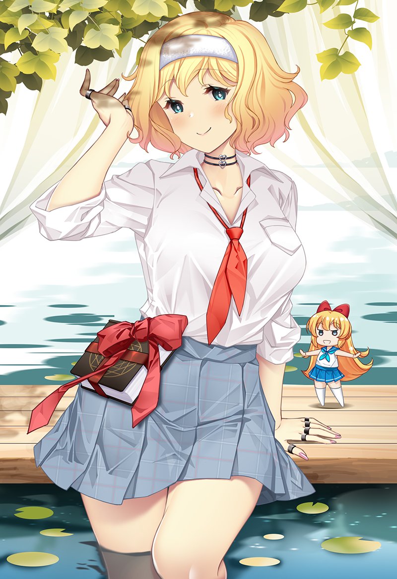 alice margatroid and shanghai doll (touhou) drawn by hataraki_kuma