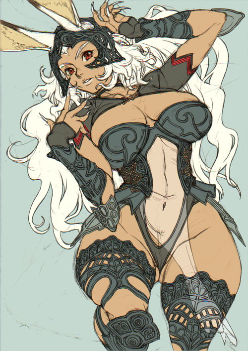 fran (final fantasy and 1 more) drawn by kei_(bekei)