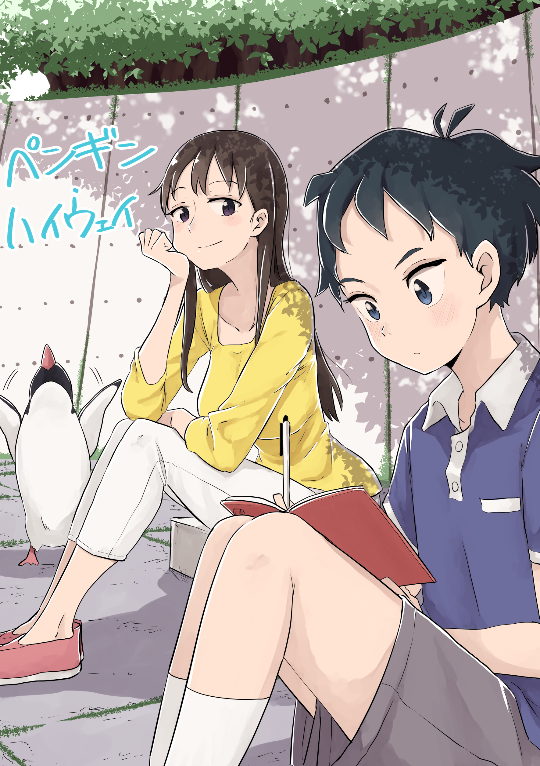 Get Wallpaper Onee San And Aoyama Kun Penguin Highway Drawn By Rucchiifu Desktop Wallpaper Free