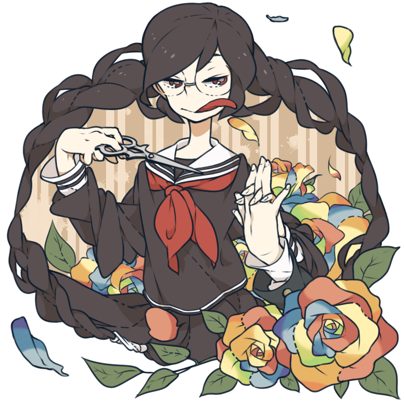 fukawa toko, togami byakuya, and genocider shou (danganronpa and 1 more) drawn by meme_(aoume)
