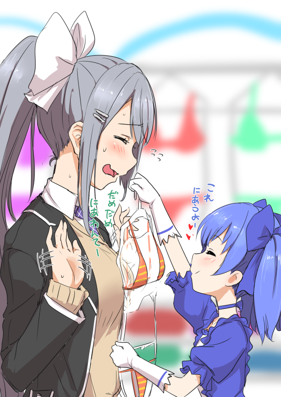 higuchi kaede and yuuki chihiro (nijisanji) drawn by clearite