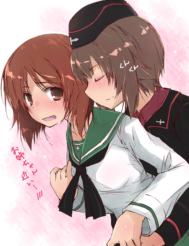 nishizumi miho and nishizumi maho (girls und panzer) drawn by yumesato_makura