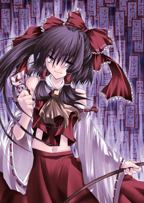 hakurei reimu (touhou) drawn by kokono_coco