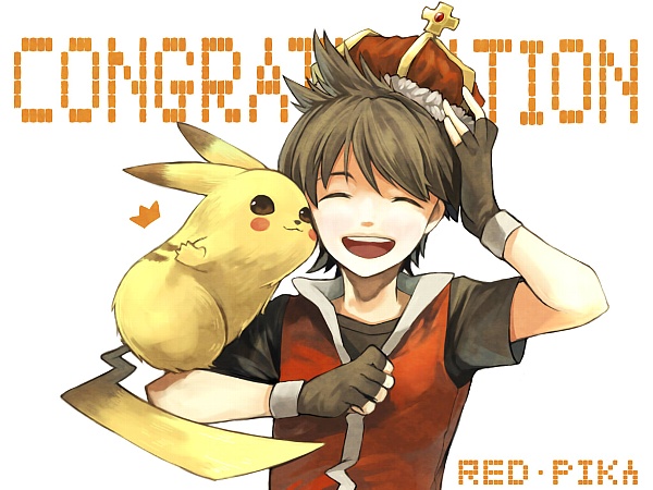 pikachu, red, and pika (pokemon and 1 more) drawn by nakoromo