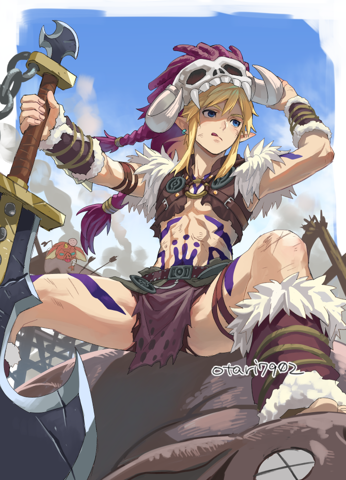link and bokoblin (the legend of zelda and 1 more) drawn by indesign