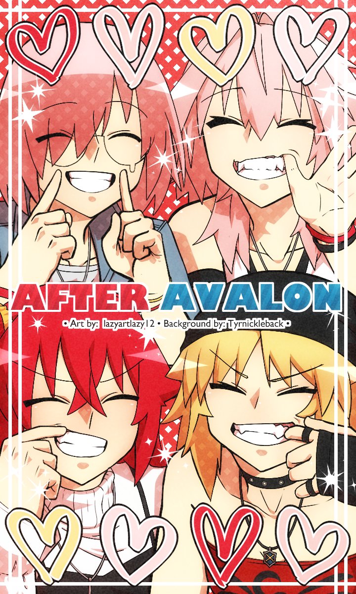 mash kyrielight, fujimaru ritsuka, astolfo, and mordred (fate and 1 more) drawn by lazyartlazy12 and tyrnickleback