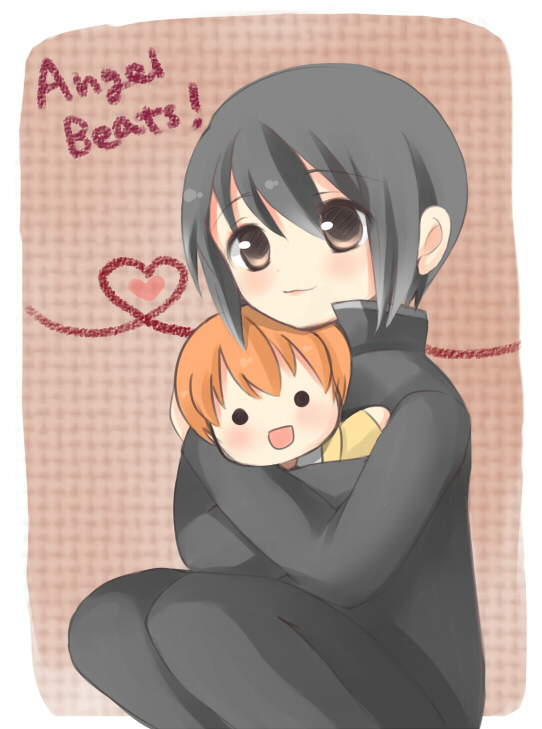 otonashi yuzuru and naoi ayato (angel beats!) drawn by neji_(perika12)