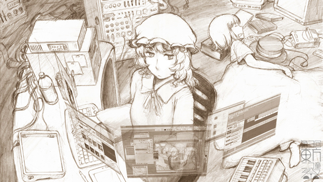 usami renko and maribel hearn (touhou) drawn by maruhachi_(maruhachi_record)