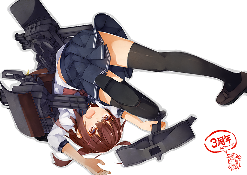 hibiki, ikazuchi, and verniy (kantai collection) drawn by yadokari_(migihashi)